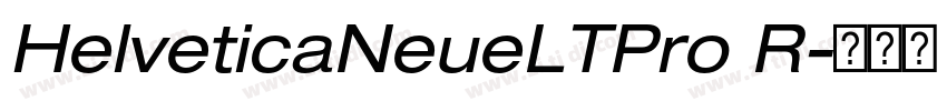 HelveticaNeueLTPro R字体转换